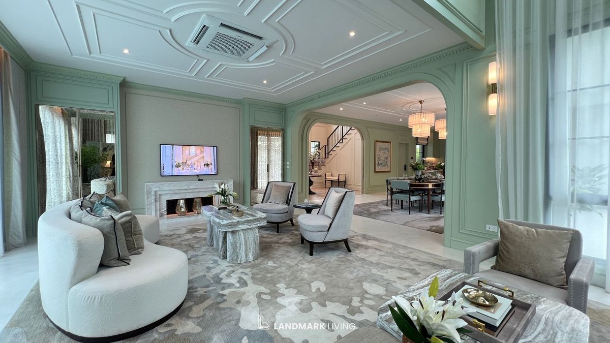 For SaleHousePattanakan, Srinakarin : ✨ Everything as in the picture Ready to move in. 🏡 Narinsiri Krungthep Kreetha. Real touch. Receive premium deals before anyone else at Landmark Living 💯