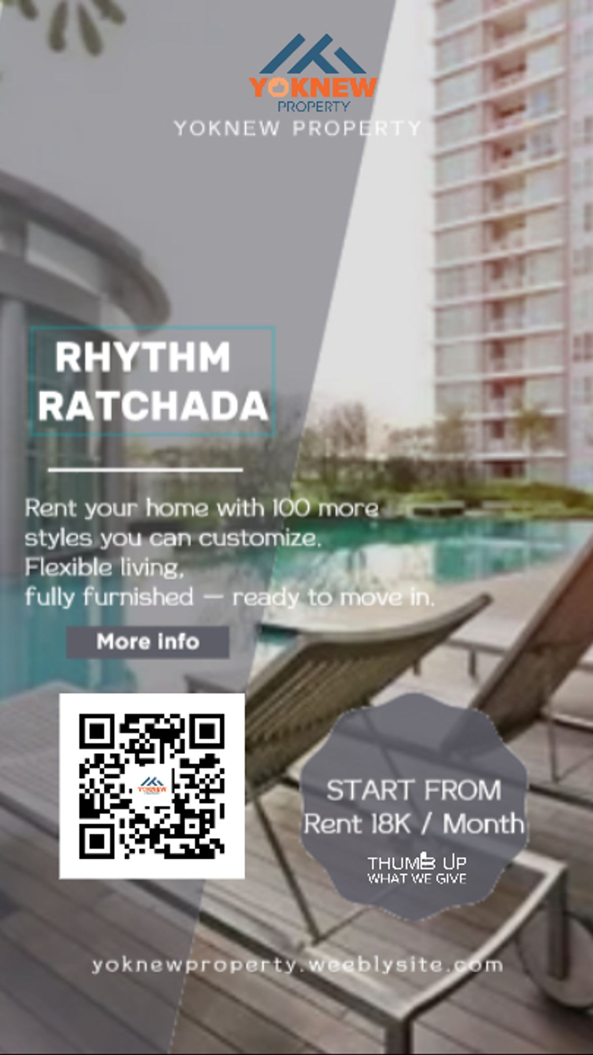 ให้เช่าคอนโดรัชดา ห้วยขวาง : 🌟 Prime Location in Ratchada 🌟   **Rhythm Ratchada** คอนโดหรู ใกล้ MRT รัชดาภิเษก  