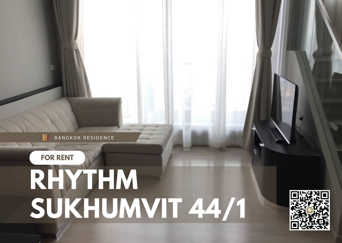 ให้เช่าคอนโดอ่อนนุช อุดมสุข : ให้เช่า🌟RHYTHM Sukhumvit 44/1🌟Duplex ห้องสวย ราคาดีมาก เฟอร์ครบ พร้อมเข้าอยู่ by Faii