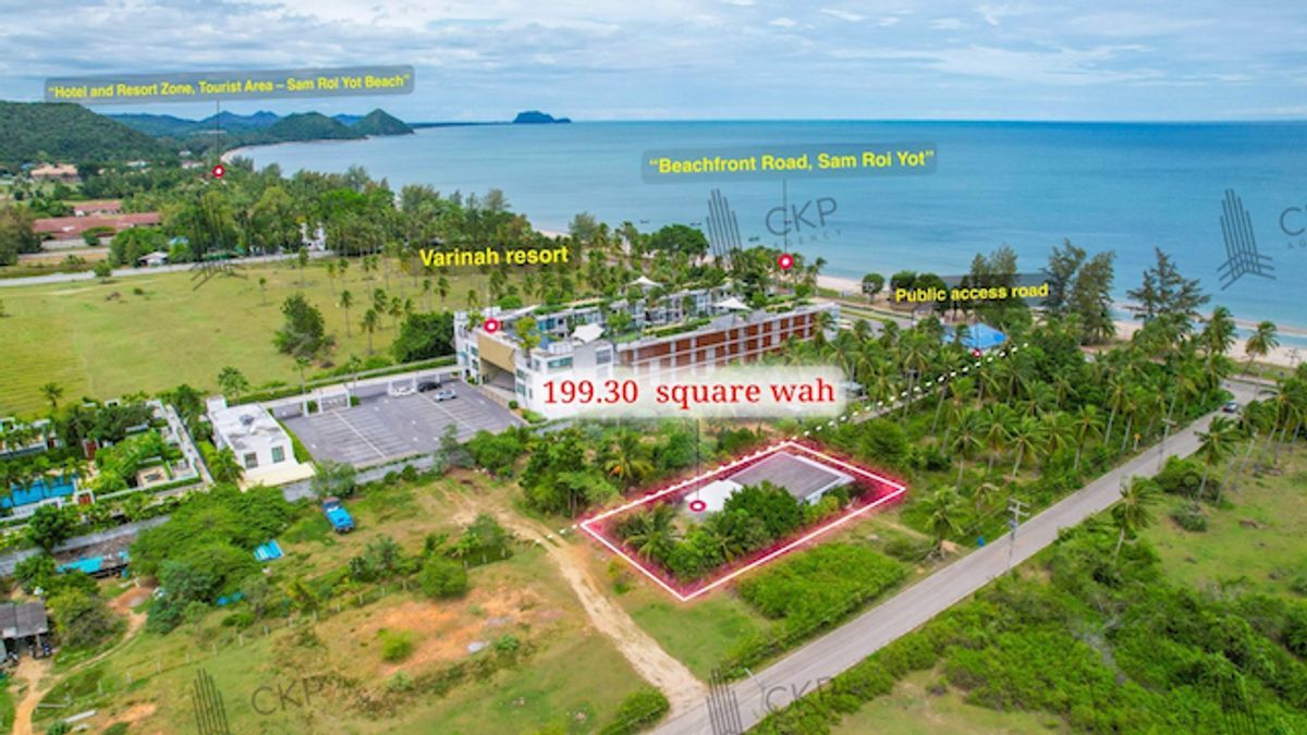 ขายบ้านหัวหิน ประจวบคีรีขันธ์ : บ้านพร้อมที่ดิน ติดหาดสามร้อยยอด เพียง 30 เมตร ไม่ไกลจากแหล่งท่องเที่ยวและแหล่งของกิน