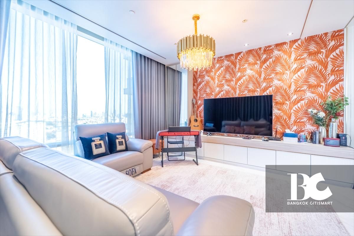 ขายคอนโดสาทร นราธิวาส : Four Seasons Private Residences – Luxury 2-Bedroom Condo 2 Bedrooms | 115 SQM | ฿48.5 Million