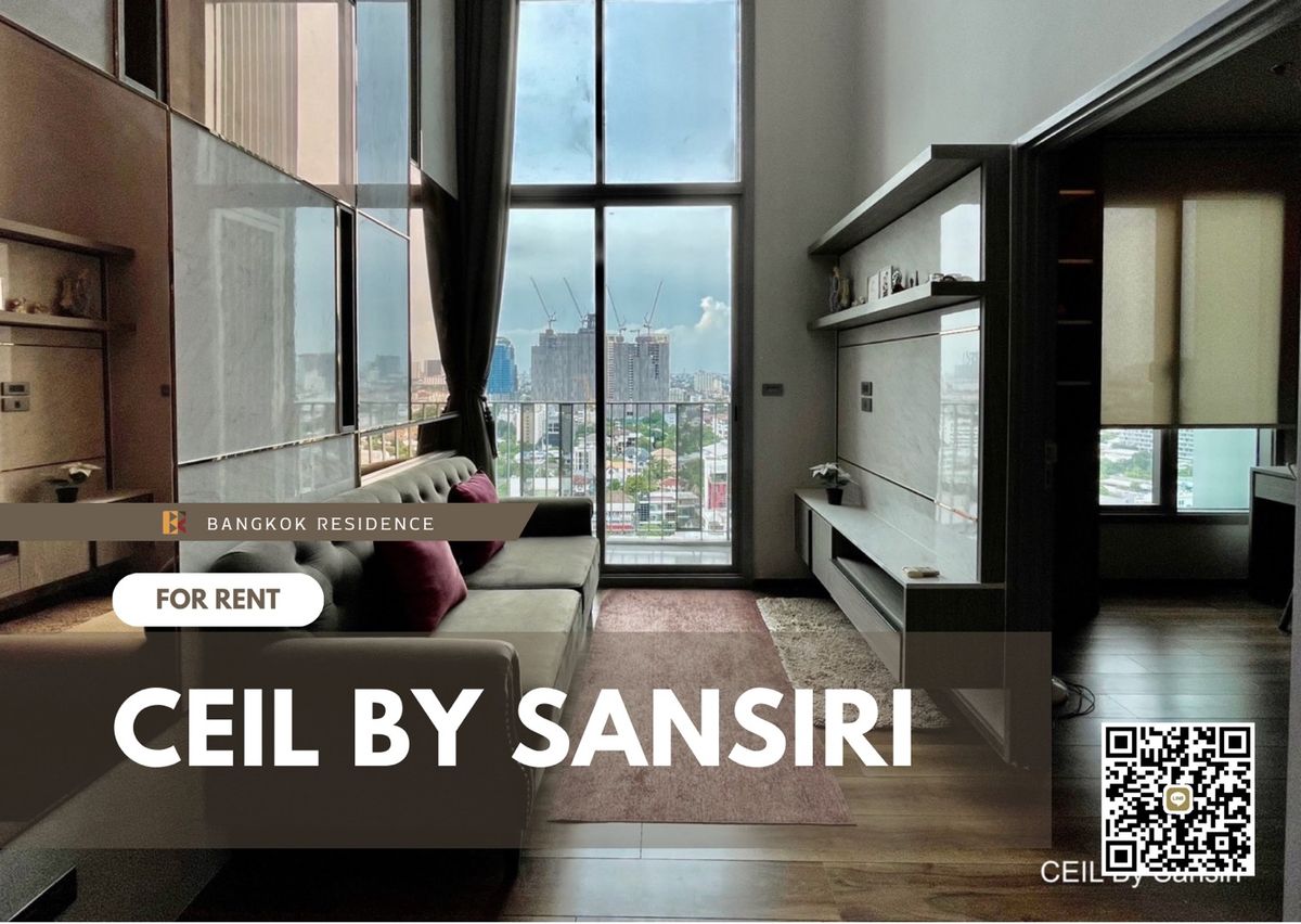 ให้เช่าคอนโดสุขุมวิท อโศก ทองหล่อ : ให้เช่า✨Ceil by Sansiri✨คอนโดย่านทองหล่อ พร้อมอยู่!! Duplex ตกแต่งบิ้วอิน  ชั้นสูง เฟอร์นิเจอร์ครบ by Faii