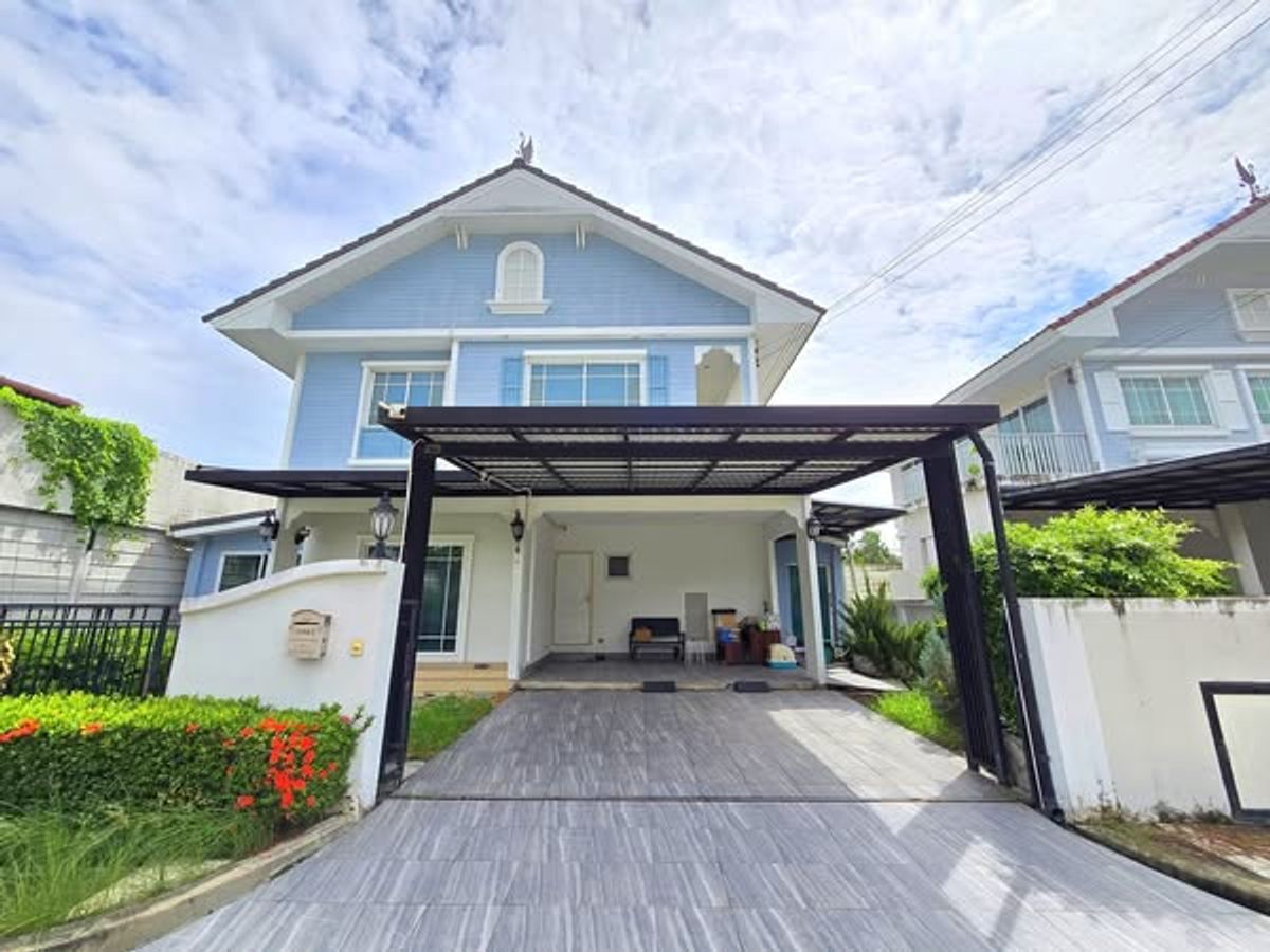 For SaleHouseLadkrabang, Suwannaphum Airport : S04-0043 Single house for sale in Perfect Place, Ramkhamhaeng Ring Road.