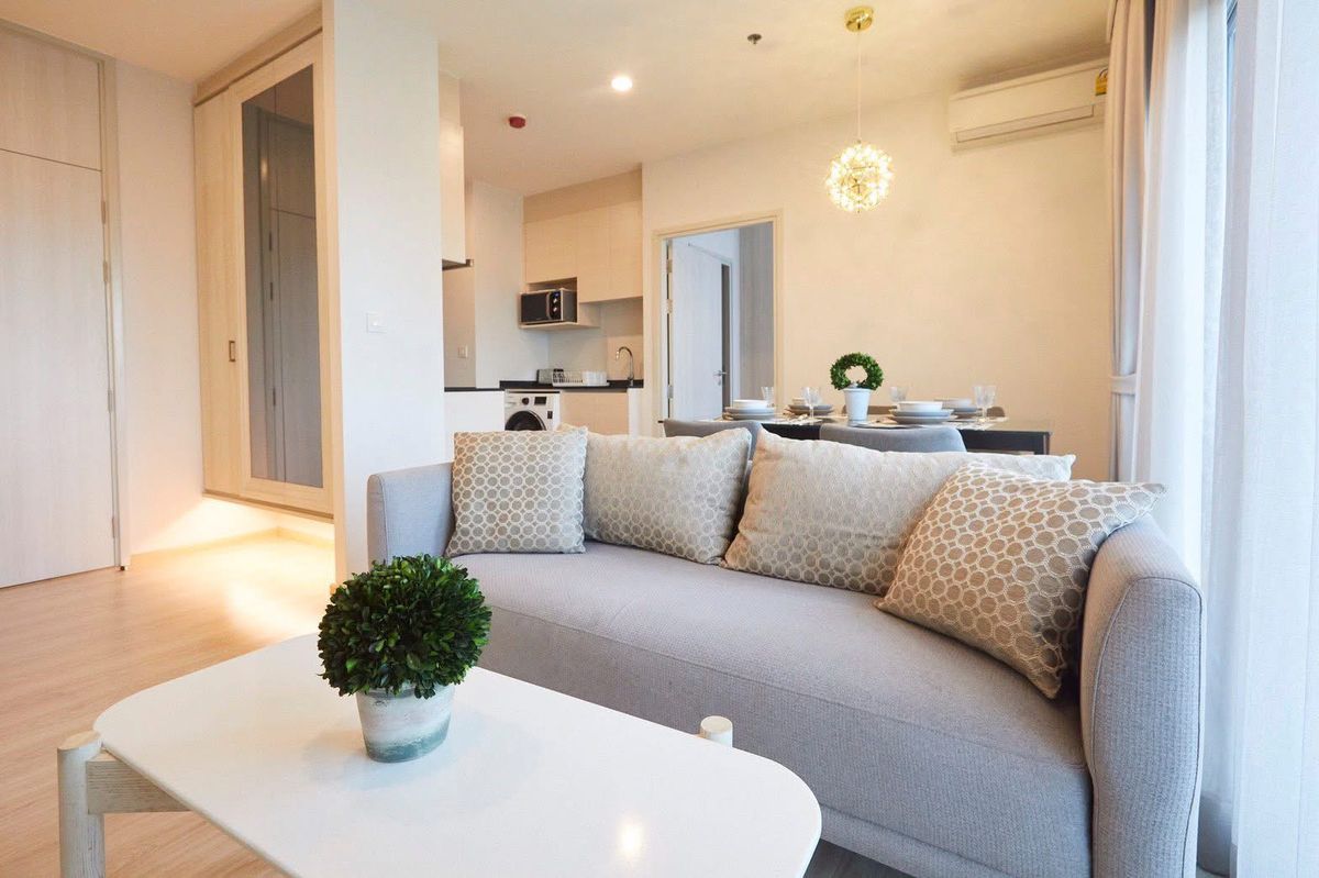 For RentCondoRatchadapisek, Huaikwang, Suttisan : For rent 📍 Noble Revolve Ratchada 📍2 bedrooms, fully furnished and equipped, near MRT Thailand Cultural Center