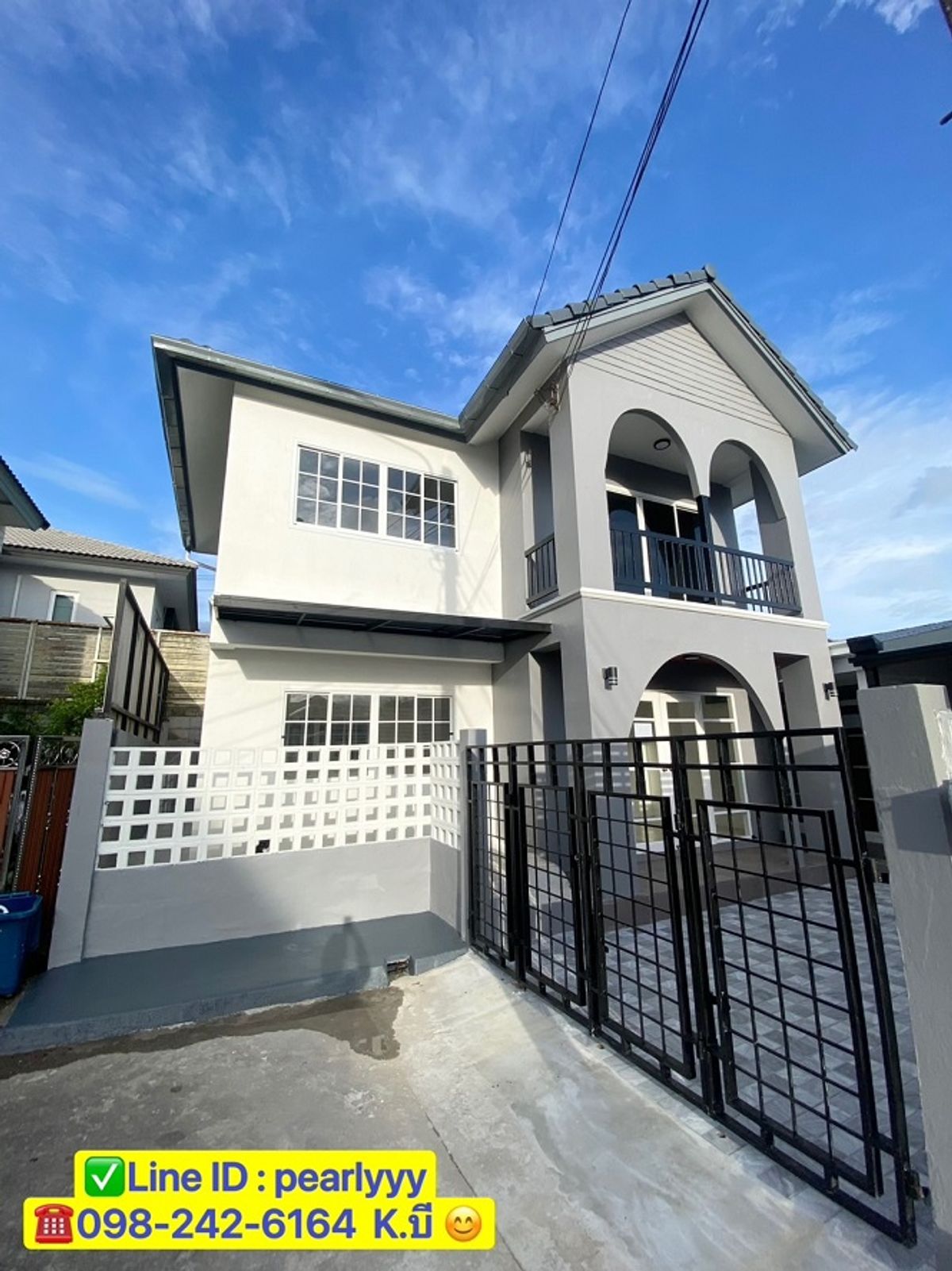 For SaleHouseNawamin, Ramindra : 🏡 2 storey detached house for sale, Chokchai Punjasap Village, Nawamin Road 81, Intersection 3-27 🏡