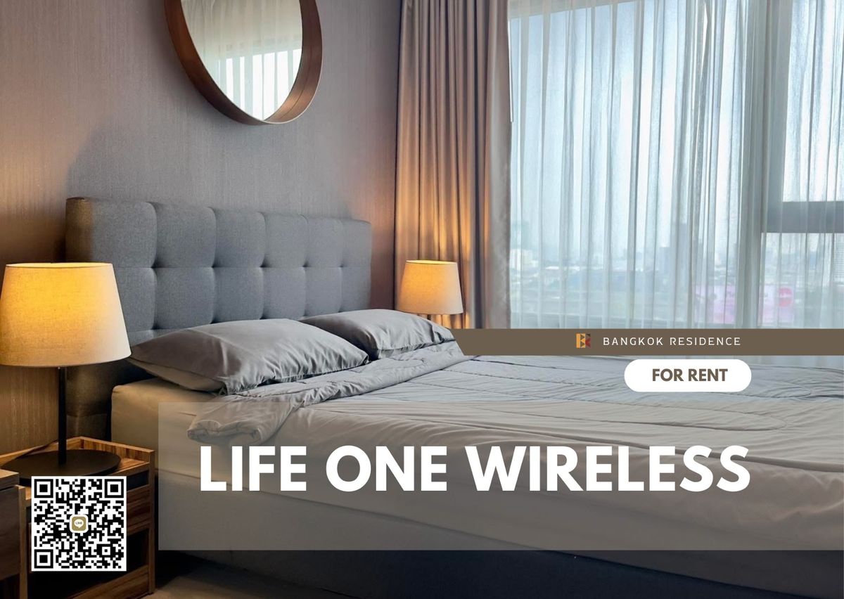 For RentCondoWitthayu, Chidlom, Langsuan, Ploenchit : For rent 🧚🏻‍♀️Life One Wireless🧚🏻‍♀️ Beautiful room, good price, fully furnished, ready to move in by Faii
