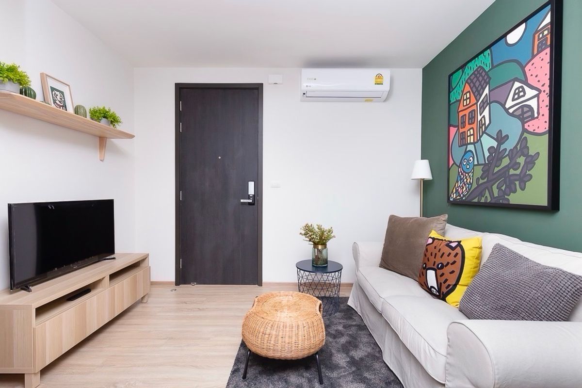 ให้เช่าคอนโดพระราม 9 เพชรบุรีตัดใหม่ RCA : ให้เช่า The Base Garden Rama9 ห้องสวย พร้อมอยู่
