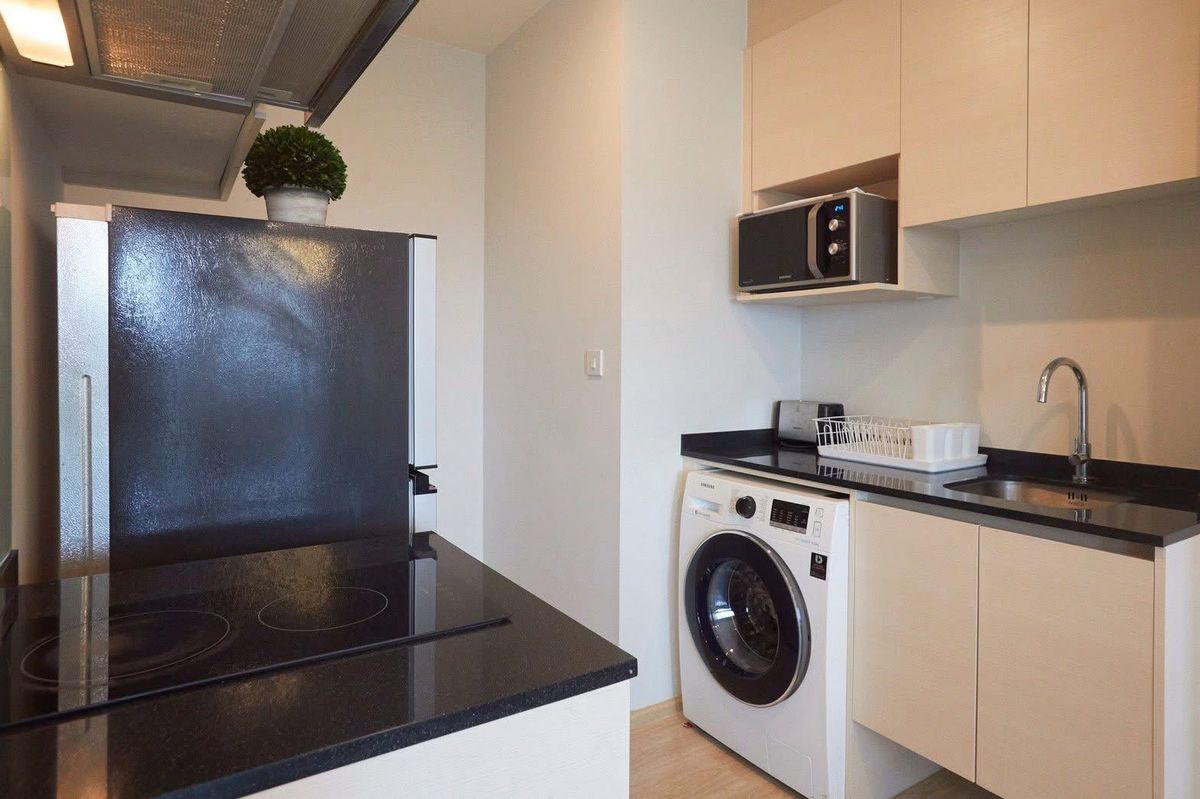 For RentCondoRatchadapisek, Huaikwang, Suttisan : For rent 📍 Noble Revolve Ratchada 📍2 bedrooms, fully furnished and equipped, near MRT Thailand Cultural Center