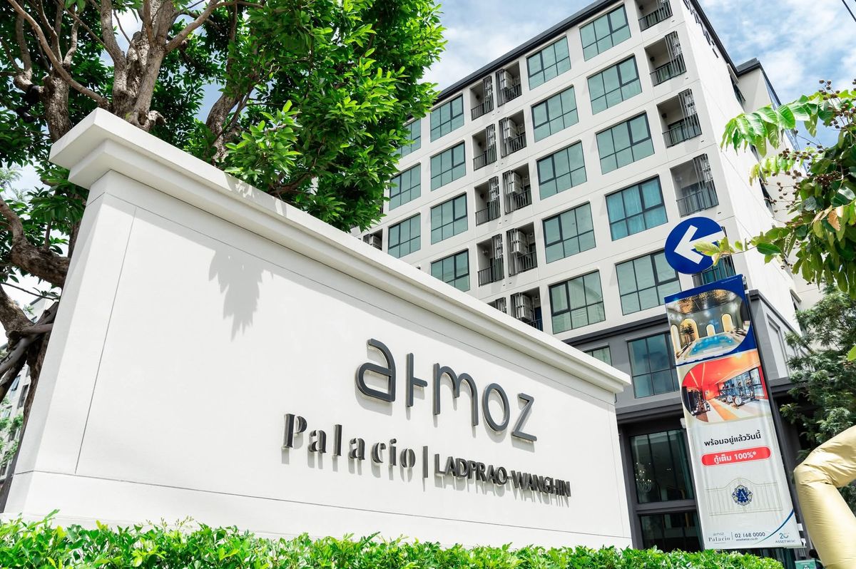 ให้เช่าคอนโดเกษตรศาสตร์ รัชโยธิน : 🔥ให้เช่าด่วน🔥แอทโมซ พาลาซิโอ ลาดพร้าว - วังหิน ห้องมุม วิวสระ เฟอร์นิเจอร์ครบพร้อมเข้าอยู่ 