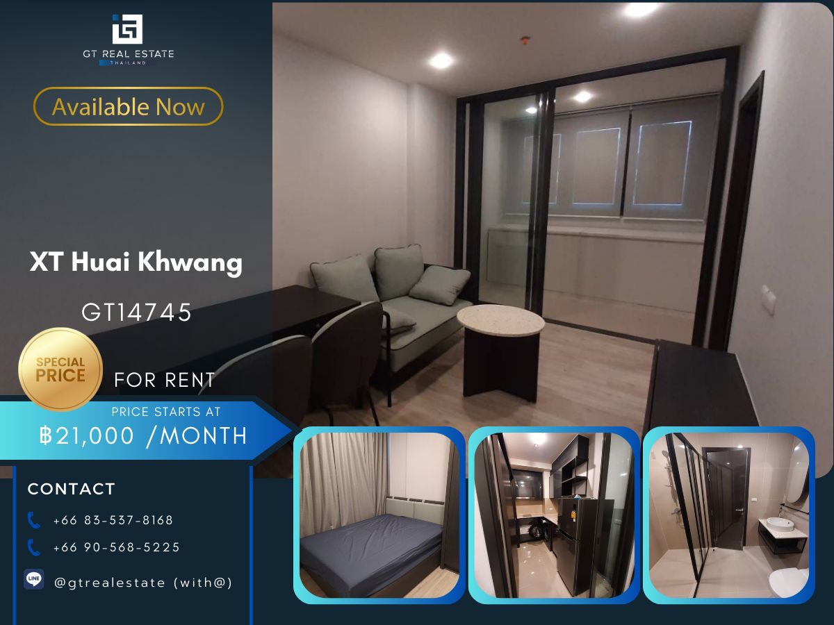 For RentCondoRatchadapisek, Huaikwang, Suttisan : The XT Huai Khwang Condo is convenient to travel near MAT BTS. There is a beautiful room shuttle. Ready to move in!