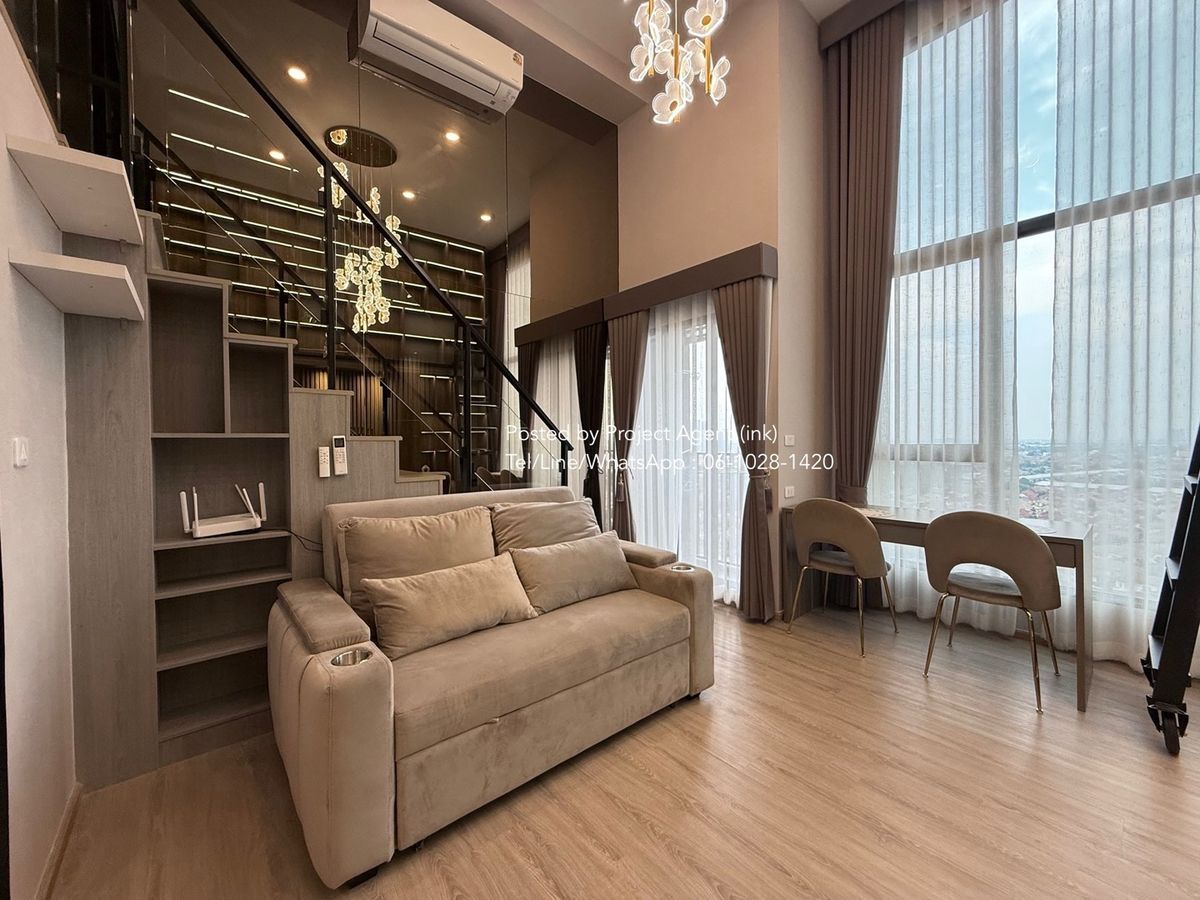 For RentCondoRattanathibet, Sanambinna : (For Rent) Urgent rent ❗️ New room ready to stay 📍origin plug & amp; play Nonthaburi