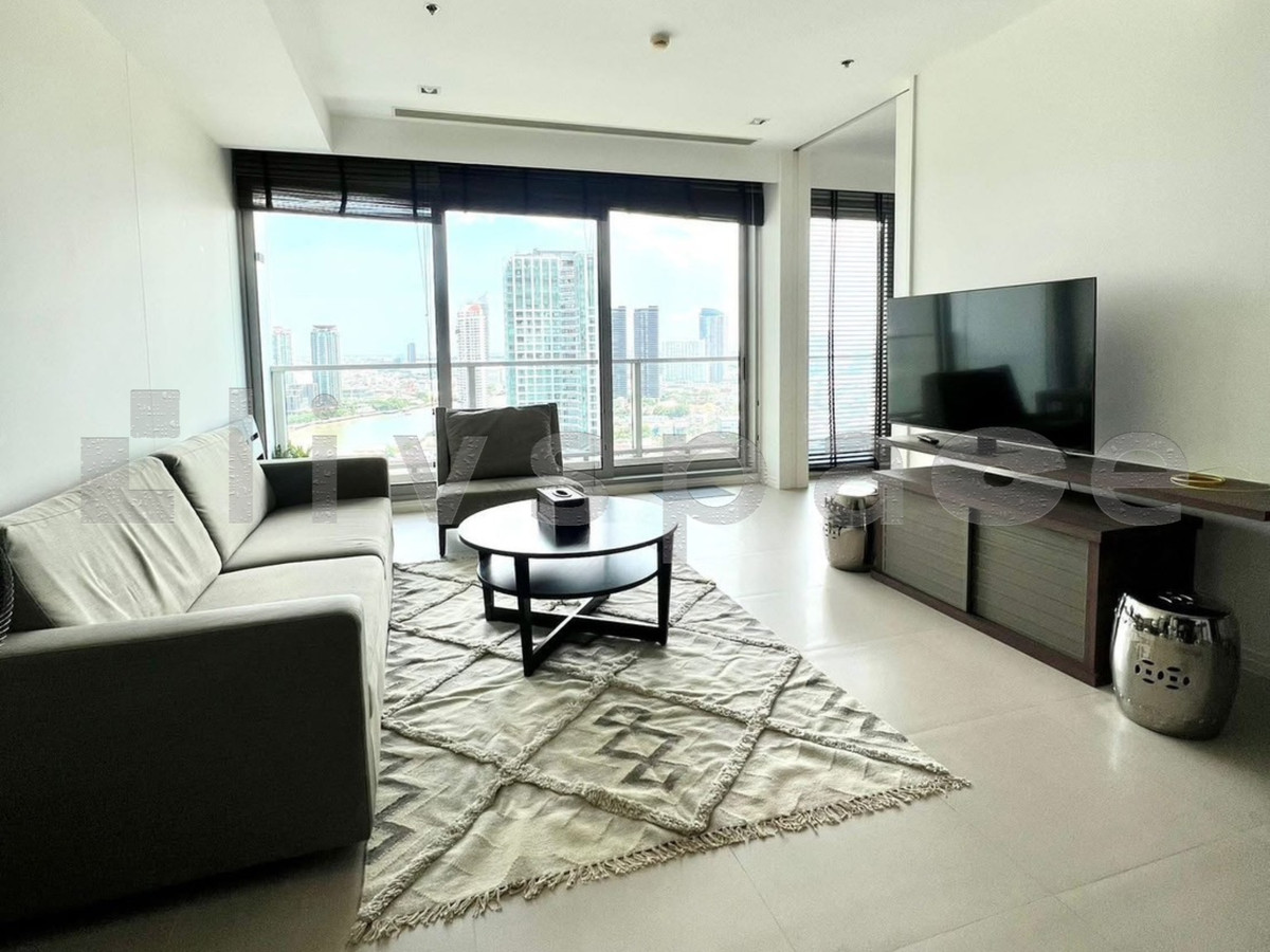 For RentCondoWongwianyai, Charoennakor : ▚ LF106 ツ FOR RENT: The River Condominium | Spacious 2+1 Bed ⭐ Stunning Asiatique View - Special Price!