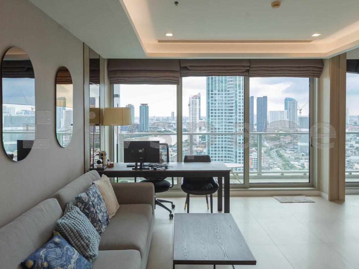 ให้เช่าคอนโดวงเวียนใหญ่ เจริญนคร : ▚ LB171ツ สำหรับเช่า The River Condominium ห้องกว้างแต่งสวย 3 ห้องนอน ราคาพิเศษ ⭐