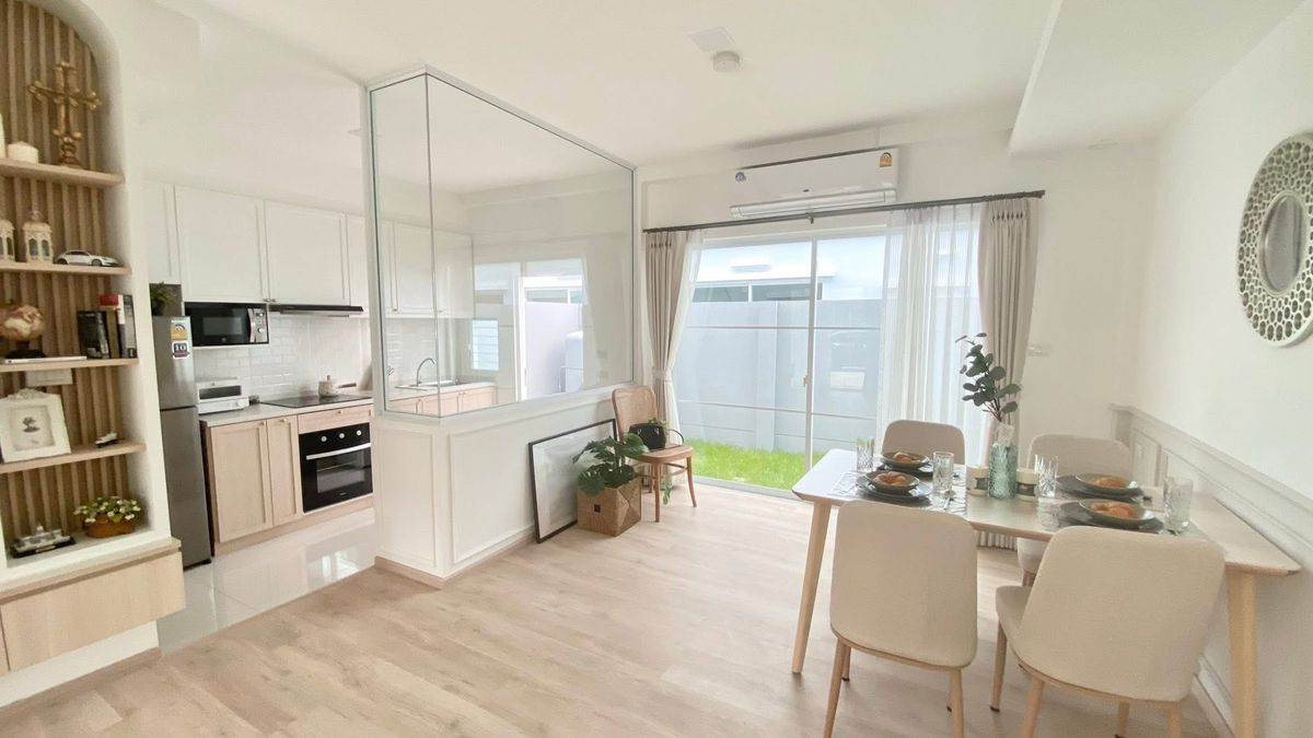 For RentTownhomeBangna, Bearing, Lasalle : Townhouse for rent 📍 Indy 2 Bangna-Ramkhamhaeng 2 📍 3 bedrooms, 3 bathrooms, fully furnished and equipped with appliances