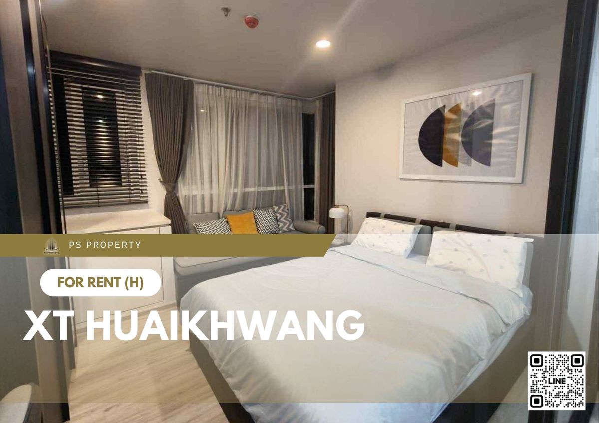 For RentCondoRatchadapisek, Huaikwang, Suttisan : For rent ✨ XT HUAIKHWANG ✨ Fully furnished and equipped, near MRT Huai Khwang