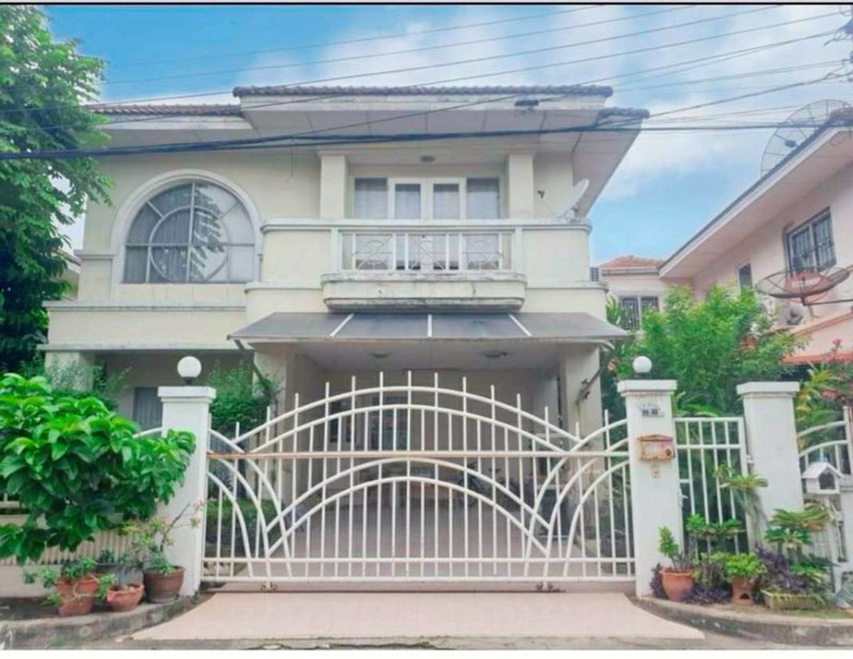 For SaleHouseNawamin, Ramindra : House for sale, Manthana Village Phraya Suren 26 Ram Inthra 109, area 59.5 square wah, 4 bedrooms, 3 bathrooms, Bang Chan Subdistrict, Khlong Sam Wa District, Bangkok