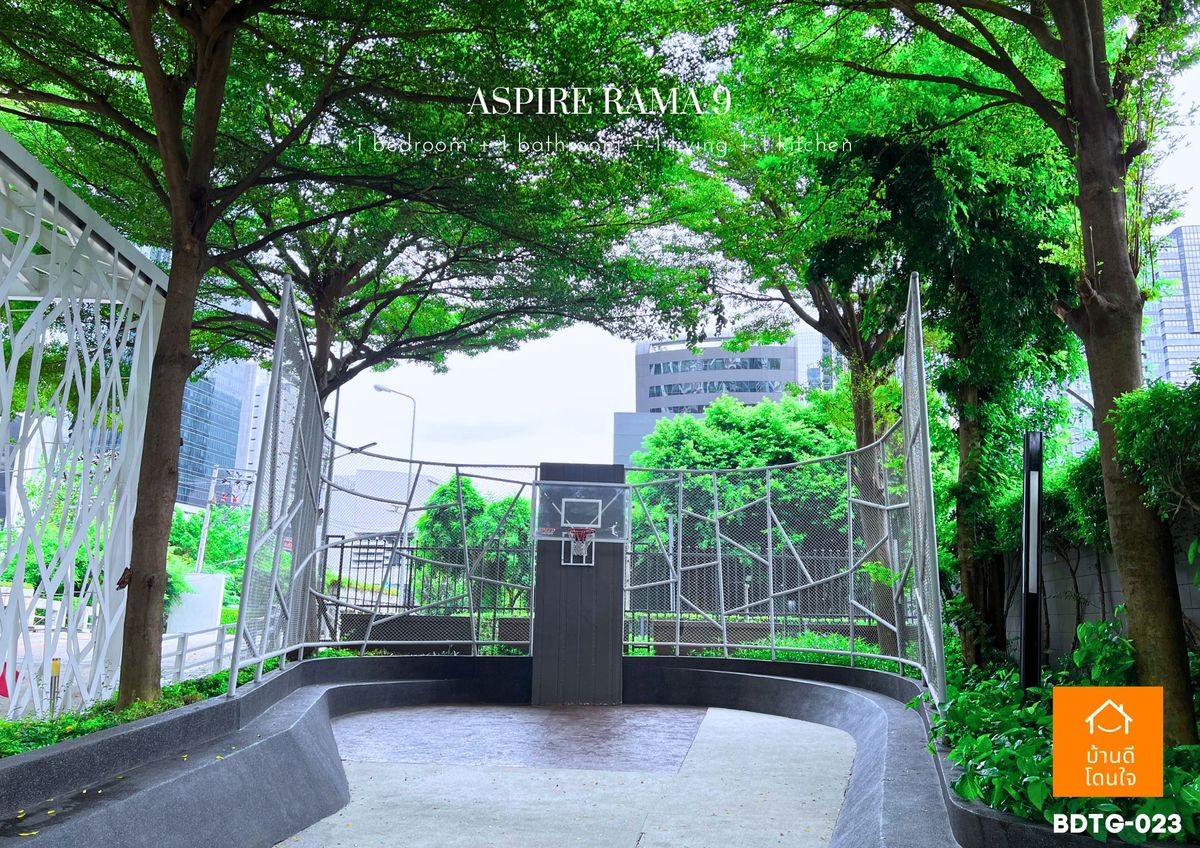 For SaleCondoRama9, Petchburi, RCA : Special Discount! Aspire Rama 9 (32.8 sq.m.) 1 bedroom, 1 bathroom, 300 meters to MRT Rama 9