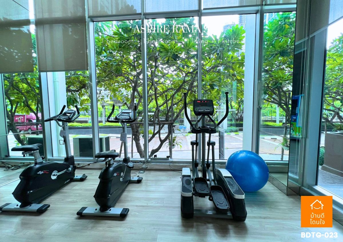 For SaleCondoRama9, Petchburi, RCA : Special Discount! Aspire Rama 9 (32.8 sq.m.) 1 bedroom, 1 bathroom, 300 meters to MRT Rama 9