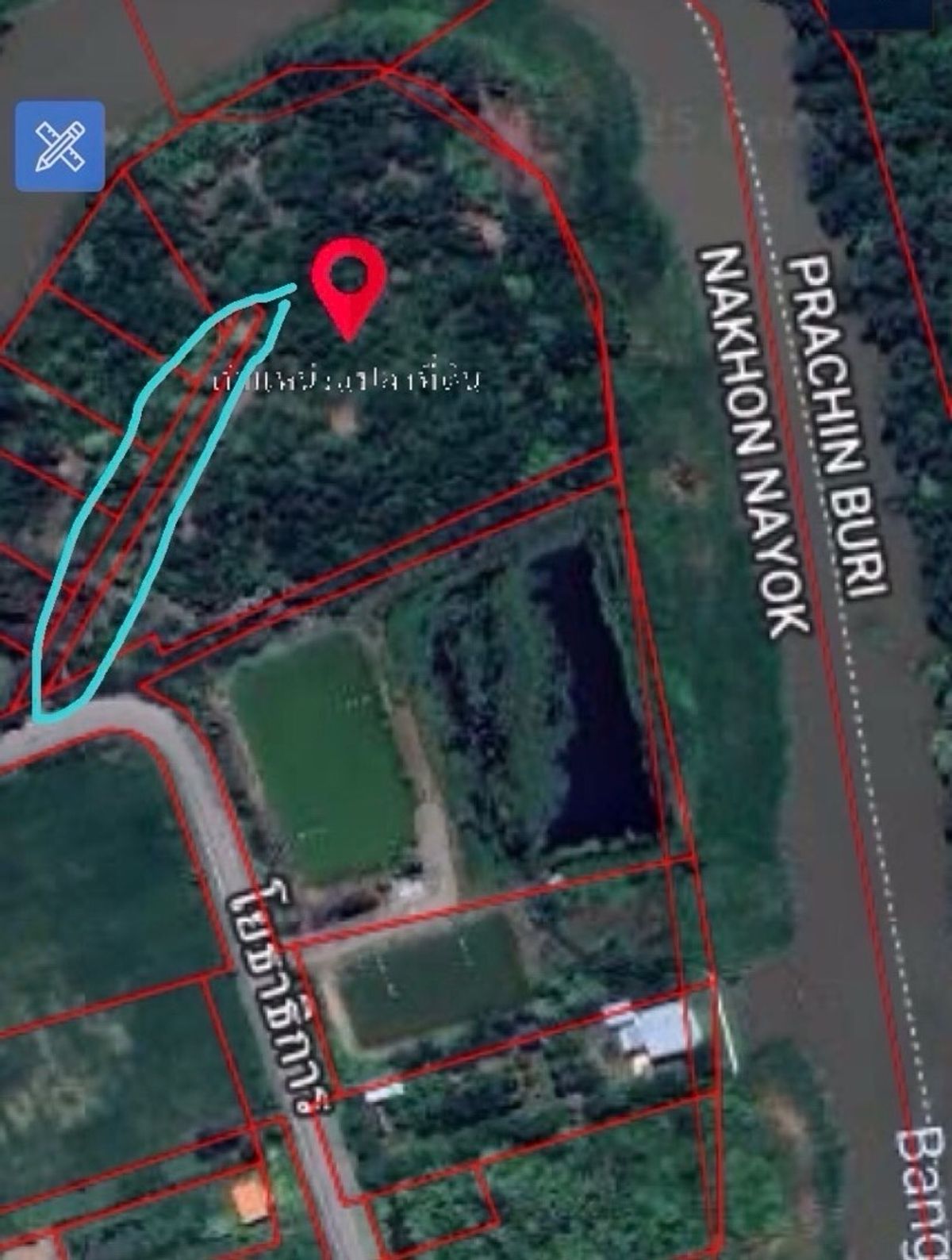 For RentLandNakhon Nayok : Land for rent in an area of ​​11-96 rai. There is a germination at Ongkharak District, Nakhon Nayok.