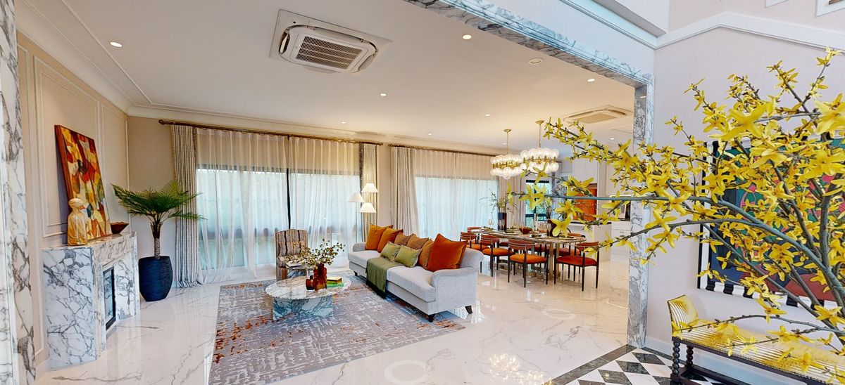 For SaleHouseNawamin, Ramindra : Selling a sample house for Setthasiri Watcharapol -Theprak to everything you see. Contact the sales department. Call: 082-414-4265