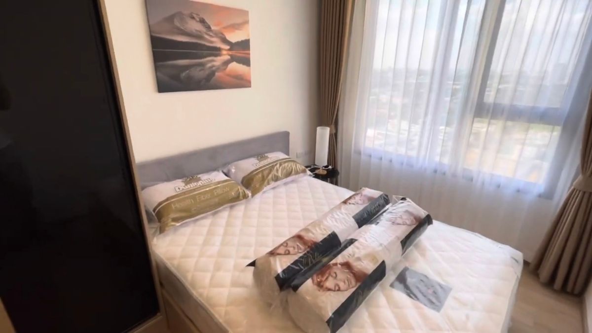 For RentCondoKasetsart, Ratchayothin : 🔥For urgent rent🔥Chewathai Kaset-Nawamin, high floor, open view, fully furnished, ready to move in, near BTS Kasetsart University