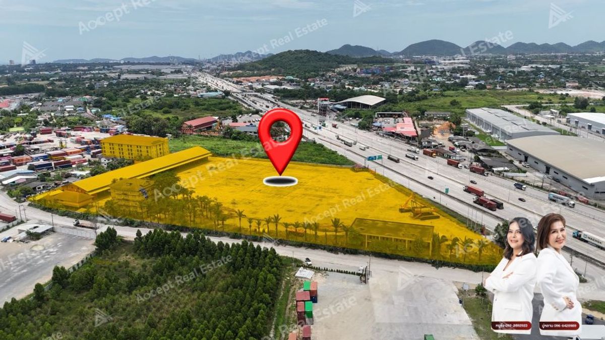 For SaleLandPattaya, Bangsaen, Chonburi : ที่ดินแปลงสวย ทำเลศักยภาพ ใจกลาง ศรีราชา ชลบุรี  22-3-79 ไร่
