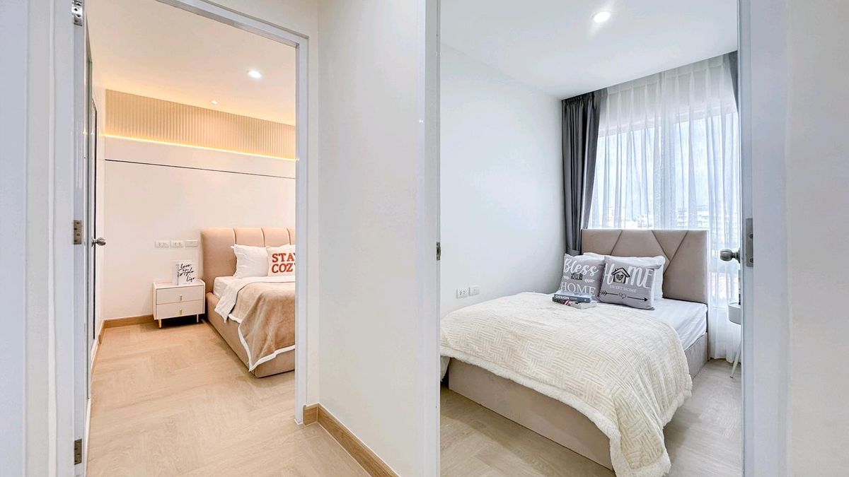 For SaleCondoLadprao101, Happy Land, The Mall Bang Kapi : 🥰 Happy the owner Both pets 🐶🐱 Can raise animals. Very large room. 2 beds. Happy Ladprao 101🫶😙🫶