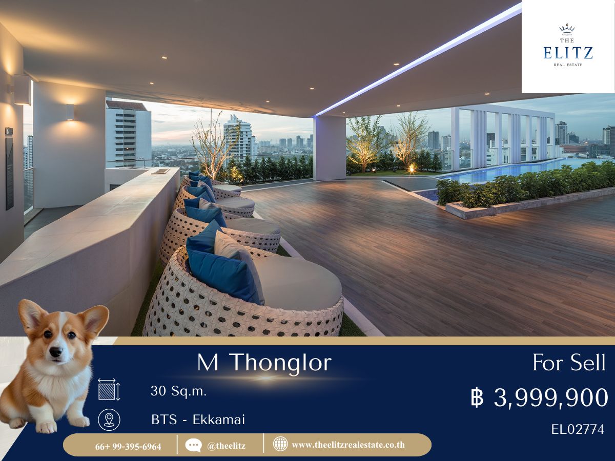ขายคอนโดสุขุมวิท อโศก ทองหล่อ : ✨ Luxury Living | M Thonglor Rare Unit ใจกลางทองหล่อ ห้องสวยแต่งครบ พร้อมอยู่เลย ✔