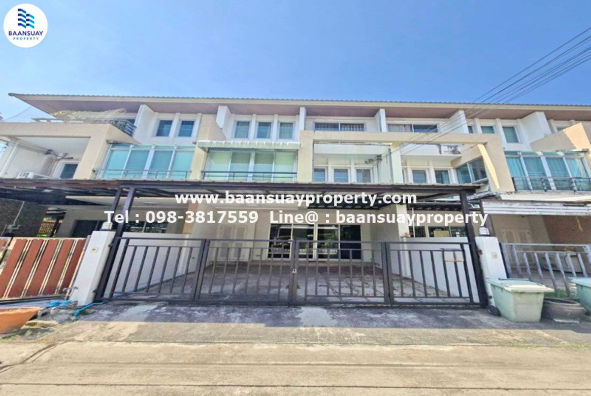 For RentTownhomeChaengwatana, Muangthong : Rent 3 -story townhome Near Big C Extra Chaengwattana