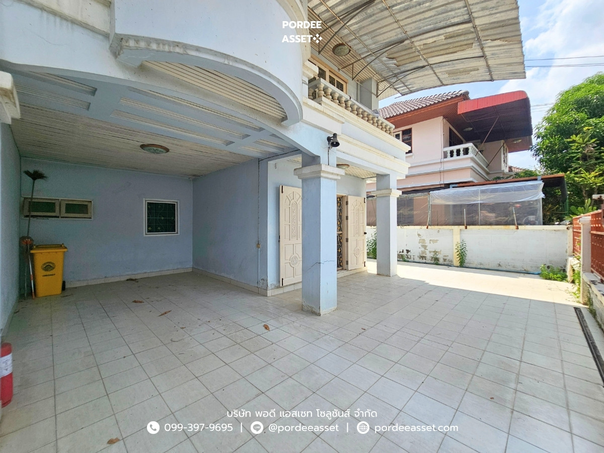 For SaleTownhomeNakhon Pathom : sell!! Twin house, Ban Suan Nakhon Chai Si, Nakhon Pathom Province (size 40 sq.w.), the road in front of the house, 7 meters wide, the project is on the main road, Petchkasem Road: (Baan Suan Nakhon Chai Si).