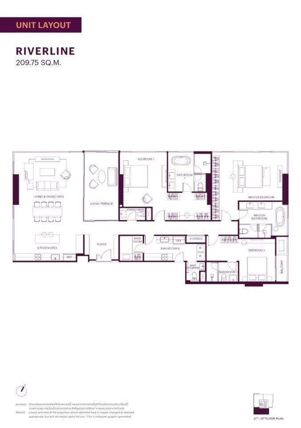 For SaleCondoRama3 (Riverside),Satupadit : SALE has only one room. (Project sales department)