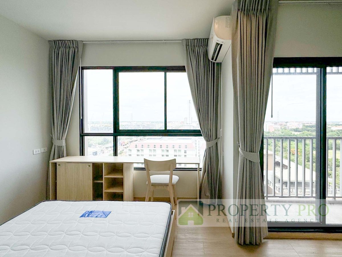 For RentCondoPathum Thani,Rangsit, Thammasat : Condo for Rent Common TU, 1 bedroom 31 Sqm Fully-Furnished Near Chiangrak Rd Thammasat Rangsit Khlong Luang Phaholyothin Expressway: KT25R-019