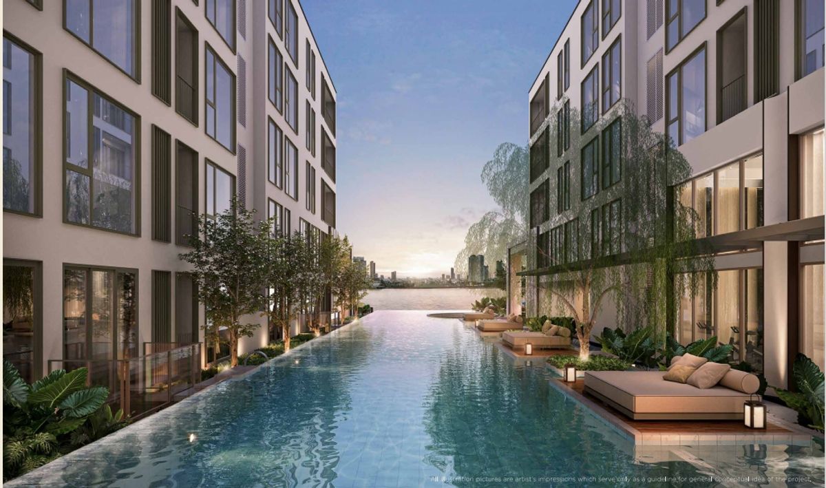 For SaleCondoSathorn, Narathiwat : 1 bed fully furnished, river view at Charoenkrung area, close Asiatique 081-245-7349