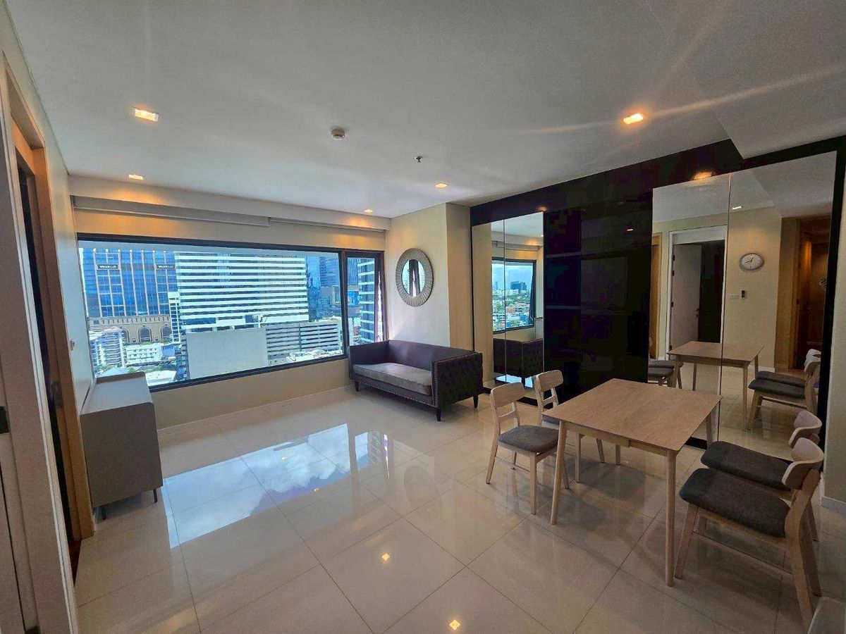 For RentCondoWitthayu, Chidlom, Langsuan, Ploenchit : LTH13281 - Condo for RENT | Amanta Lumpini Rama 4 | 87 SQM | 2 Beds 2 Baths | 50K/MONTH | Near MRT LUMPHINI | Condo Rental Manta Lumpini Rama 4