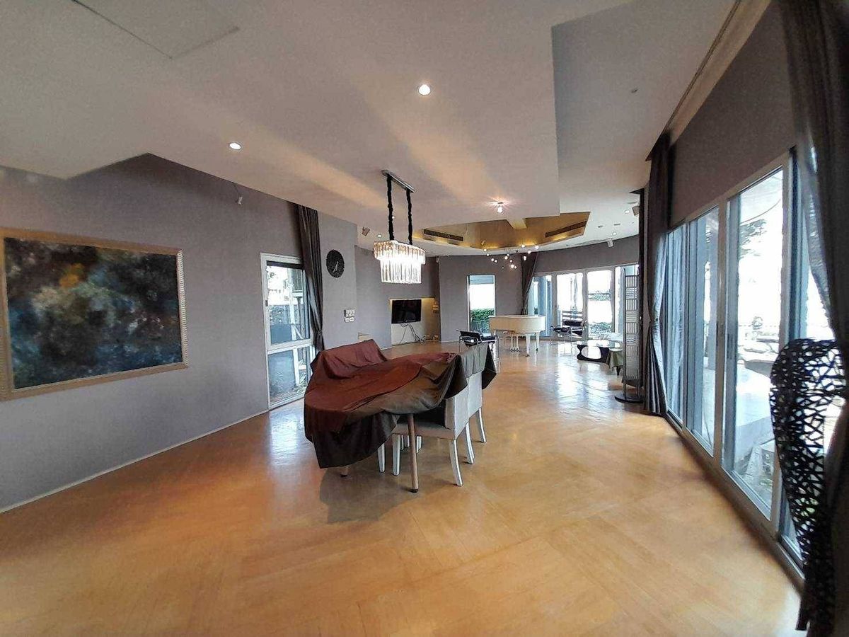 For RentHousePattanakan, Srinakarin : Rent a detached house, Phatthanakan 57, 319 sq.m. with a swimming pool and personal fisnet (N.934)