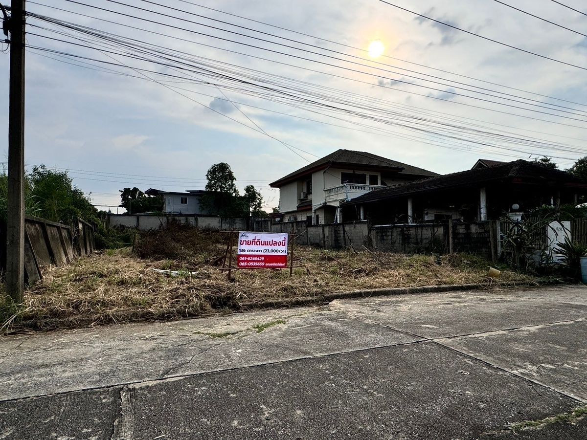 ขายที่ดินปทุมธานี รังสิต ธรรมศาสตร์ : ขายที่ดินใกล้มหาวิทยาลัยรังสิต เมืองปทุมธานี เมืองเอกรังสิต (โครงการ3) 136 ตร.ว. ถมแล้ว (N.1483)