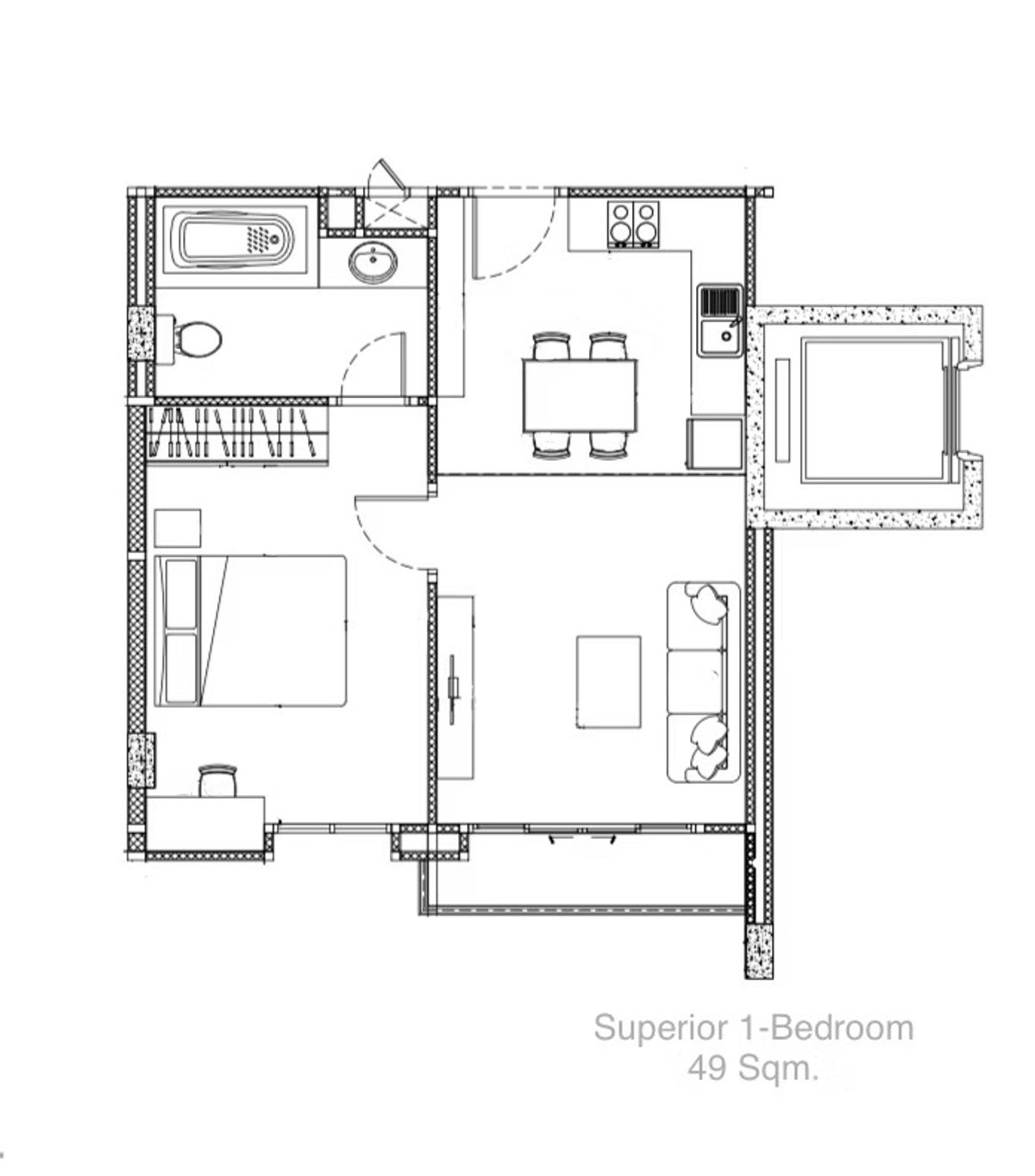 For RentSukhumvit, Asoke, Thonglor : Line ID: @zimple_asset Modern Minimalist Apartment in Sukhumvit 22. Fully furnished– just bring your luggage and move in! The apartment offers fitness facilities and a rooftop swimming pool, with easy access to both BTS and MRT.