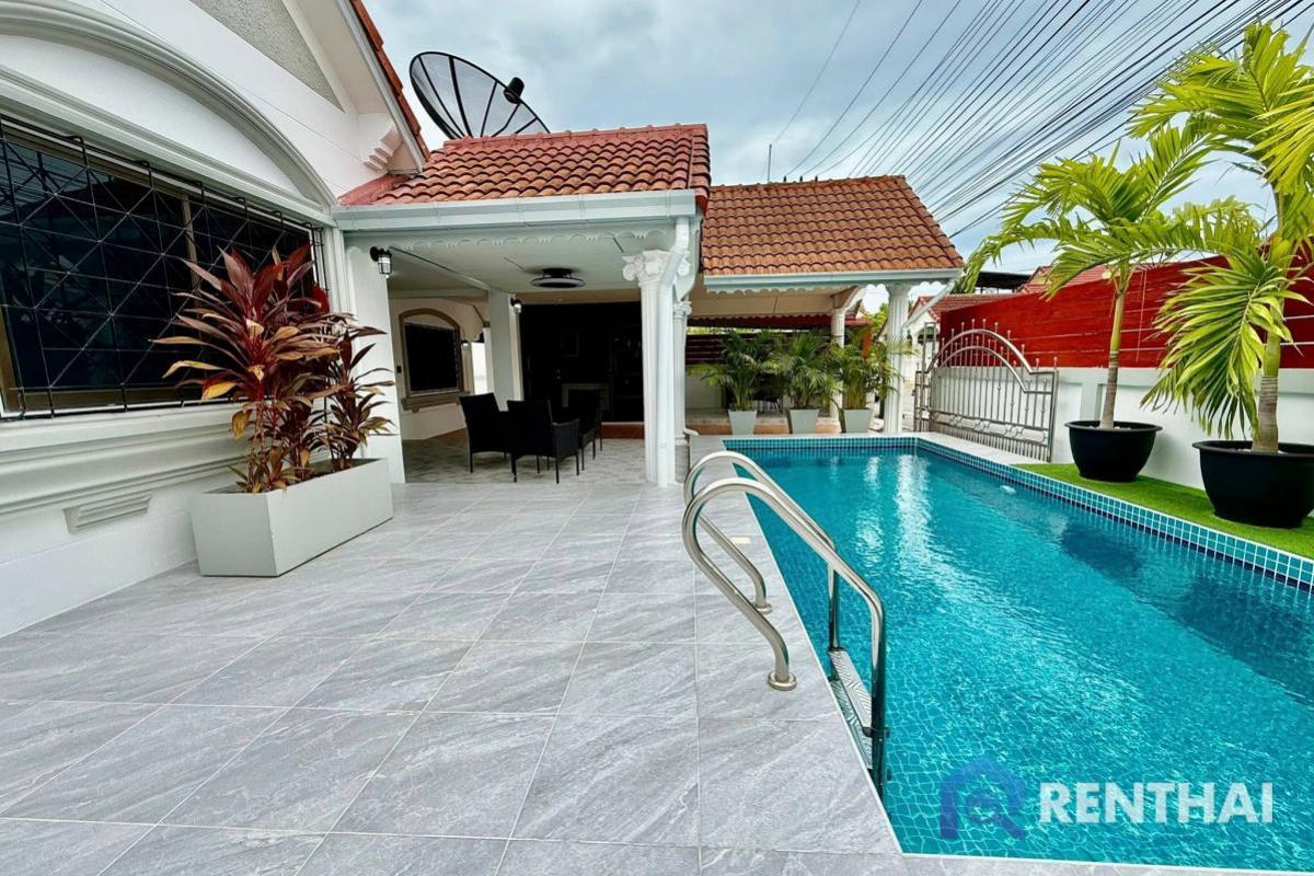 ขายบ้านพัทยา บางแสน ชลบุรี สัตหีบ : สำหรับ ขาย บ้าน 4 ห้องนอน ที่ หนองปรือ