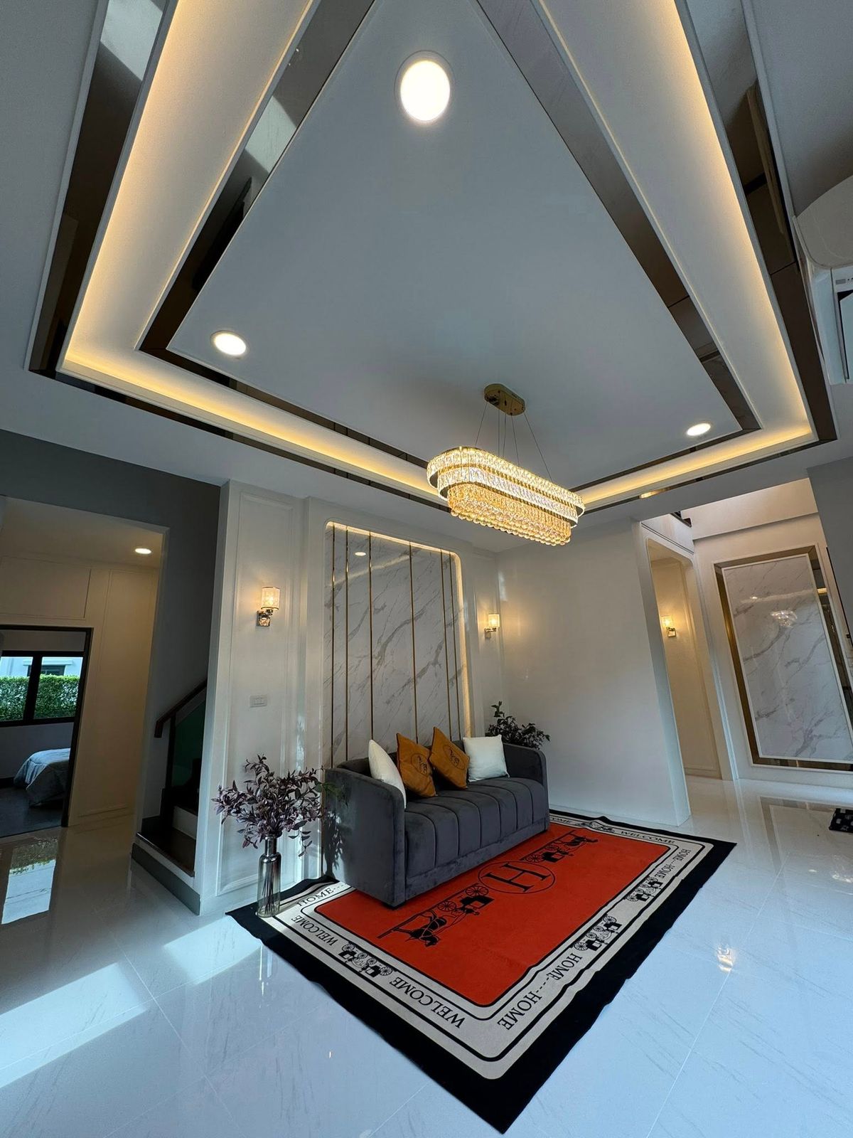 HouseBangna, Bearing, Lasalle : P-2803 Sell/Rent a detached house, The City, Bang Na, ready to be behind the corner of Maine Road