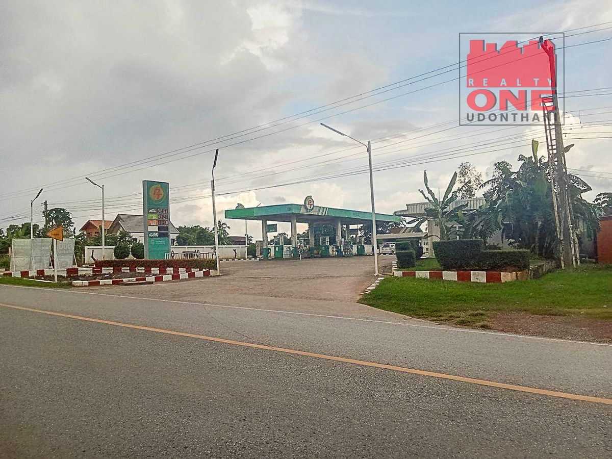 For SaleRetail SpaceUdon Thani : Sell ​​oil pumps with 2 -storey detached house, Si That District, Udon Thani Province
