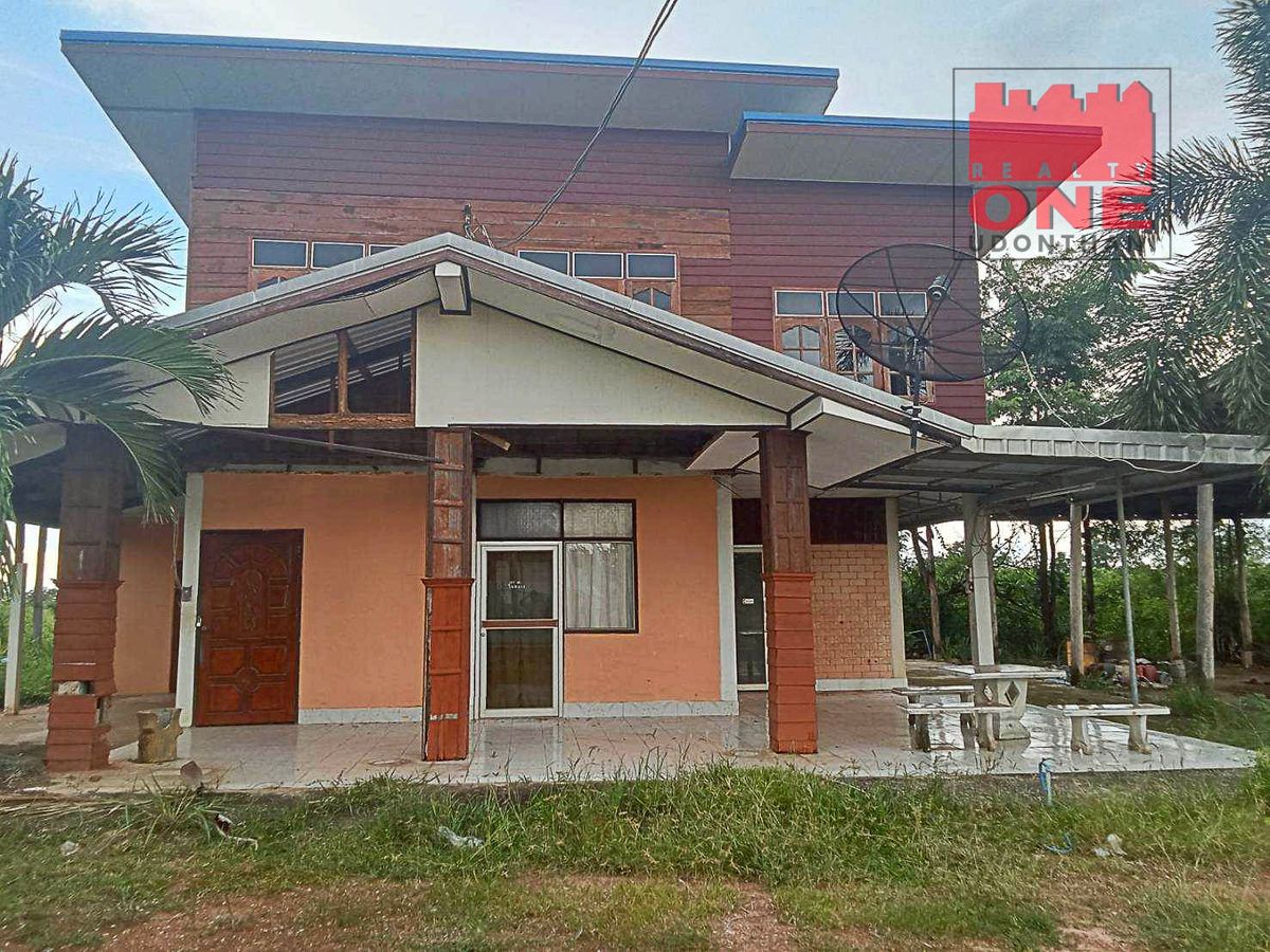 For SaleRetail SpaceUdon Thani : Sell ​​oil pumps with 2 -storey detached house, Si That District, Udon Thani Province