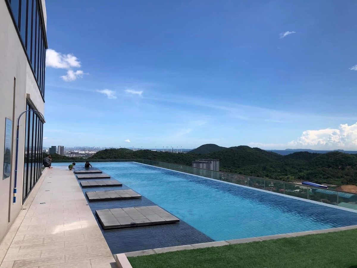 ให้เช่าคอนโดศรีราชา แหลมฉบัง บ้านบึง : ✨ Fully Furnished Condo @Knightsbridge The Ocean Sriracha เพียง 10,000 บาท/เดือน