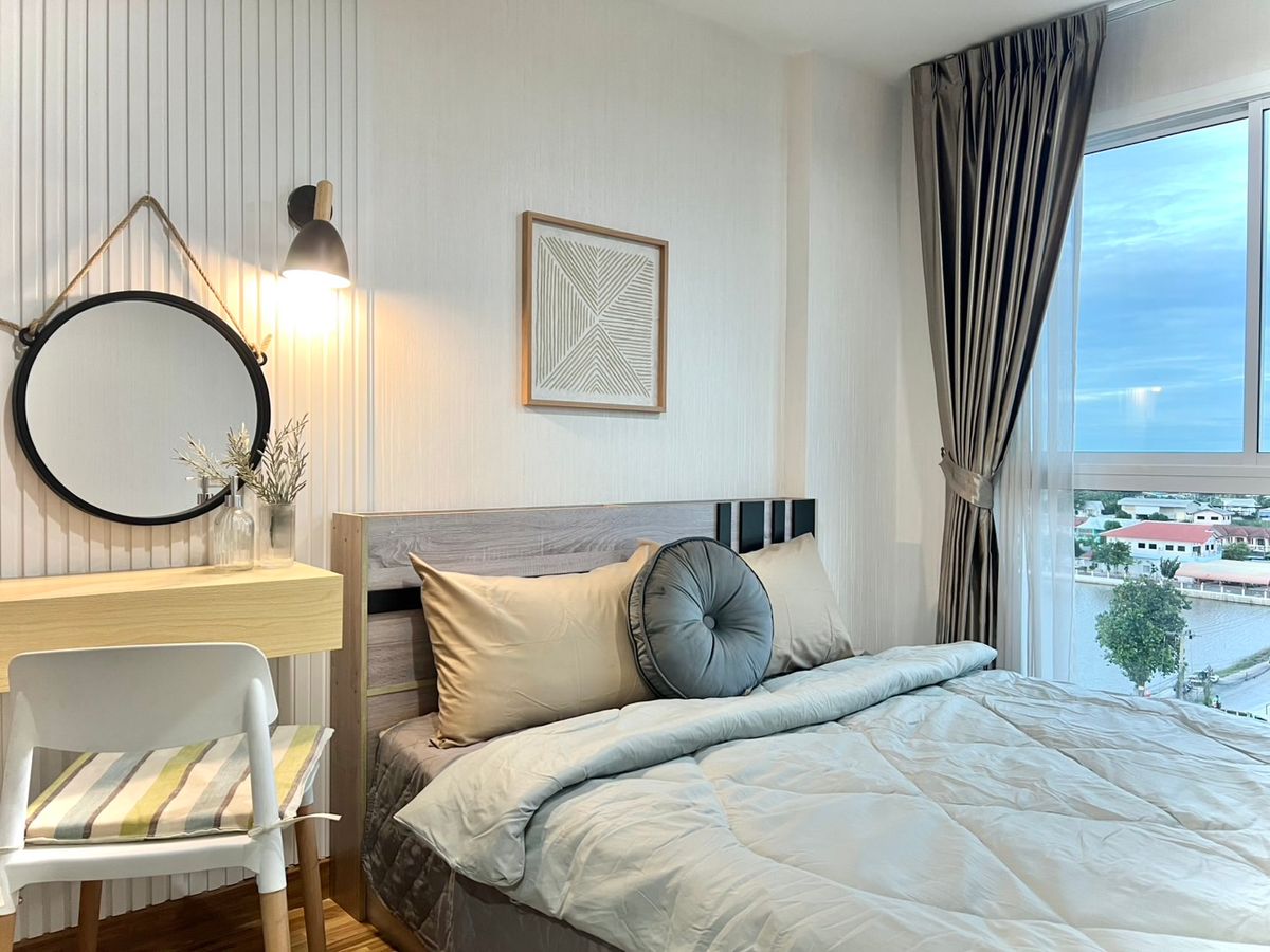 For RentCondoNonthaburi, Bang Yai, Bangbuathong : Condo for rent, Iris Westgate, Bang Yai, near MRT, Bang Phai Canal, new room, beautiful room
