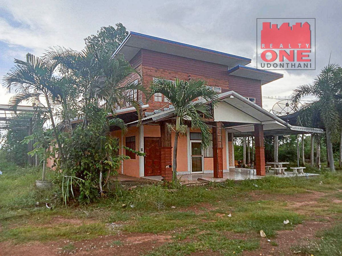 For SaleRetail SpaceUdon Thani : Sell ​​oil pumps with 2 -storey detached house, Si That District, Udon Thani Province