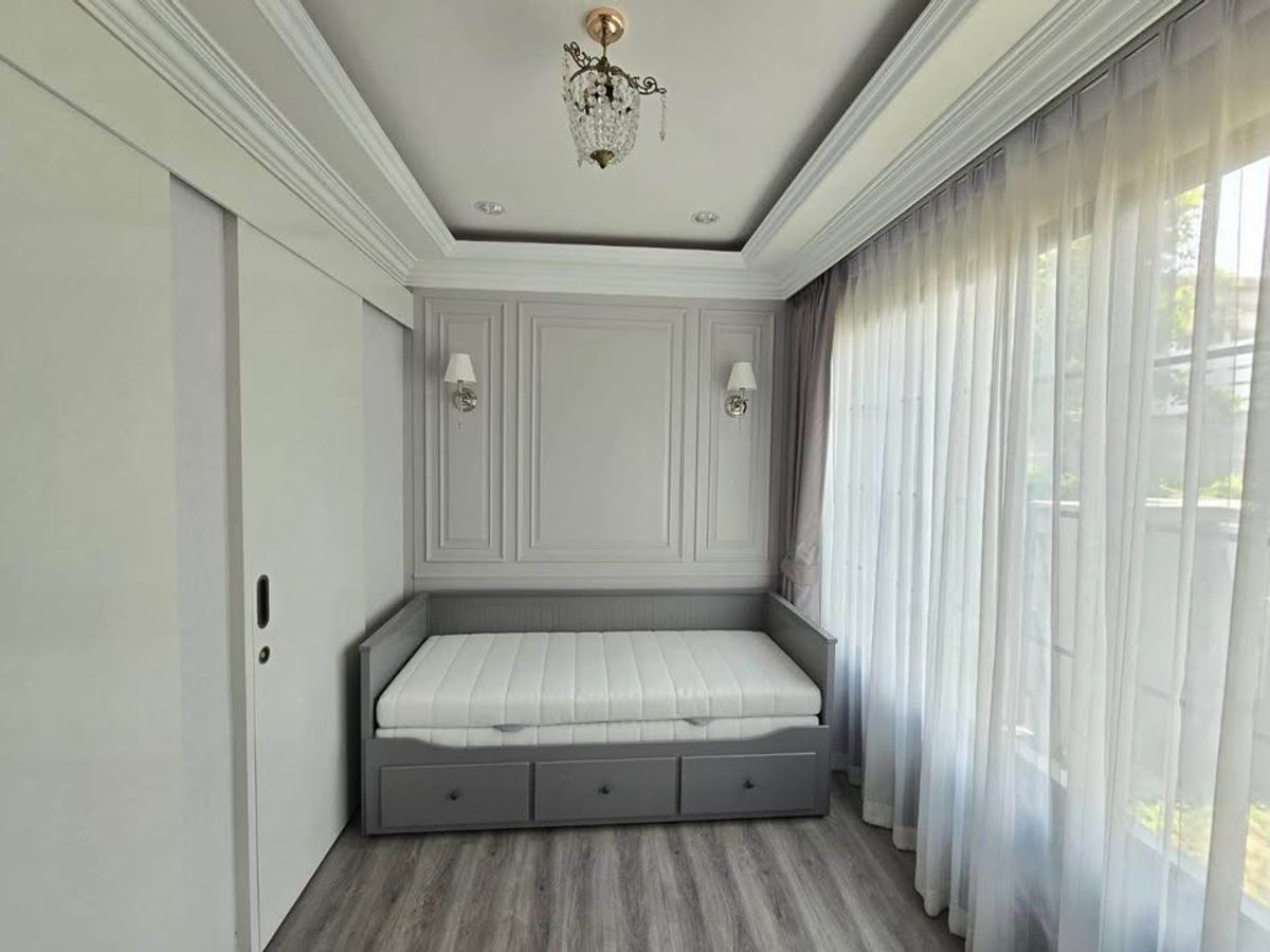 For RentPattanakan, Srinakarin : 3 -storey twin house for rent, The Sonne Srinakarin - Bang Na Project, Size 42 sq.w., Dok Mai Subdistrict, Prawet District, Bangkok