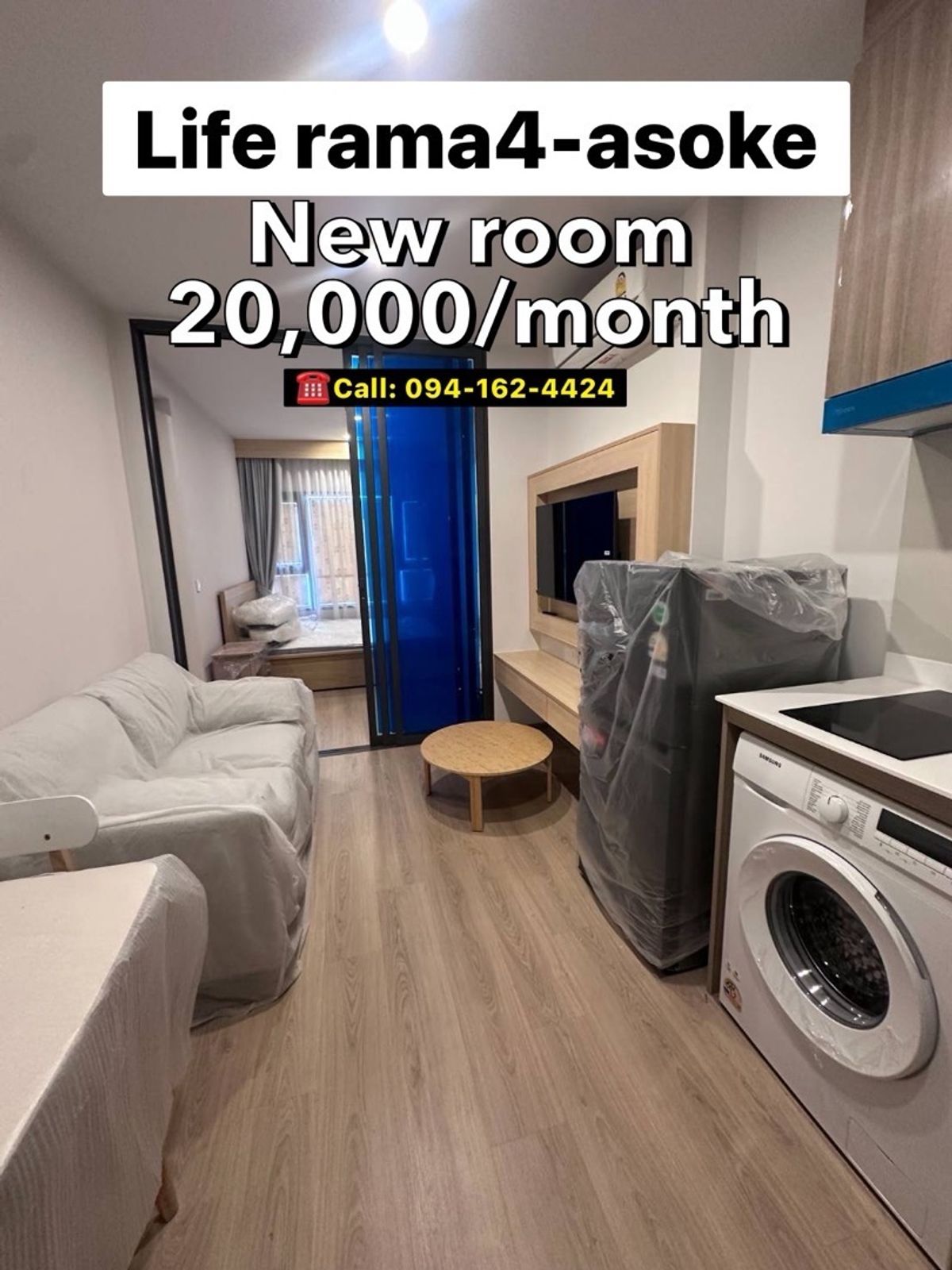 ให้เช่าคอนโดคลองเตย กล้วยน้ำไท : LIFE Rama4-Asoke 1Bedroom 🔥HOT PRICE 20,000🔥 *ALL NEW* Ready to move in ☎️Call/Line: 094-162-4424