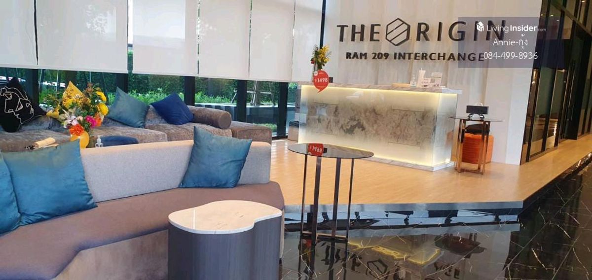 For RentCondoMin Buri, Romklao : Condo for rent The Origin Ram 209 Interchange 32 sq m. corner room with Pool&Sunrise Panorama view, Great location.