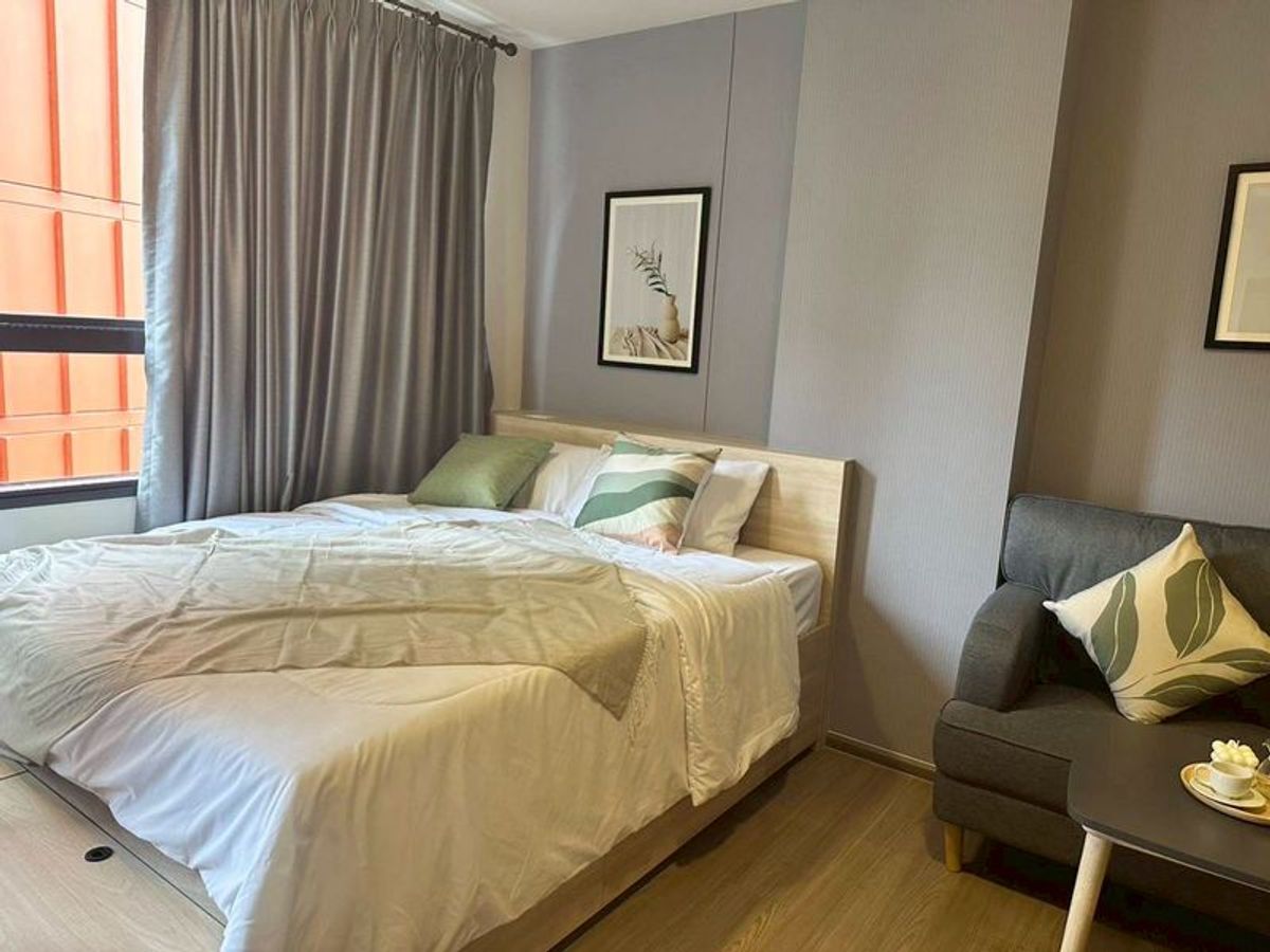 For RentCondoBangna, Bearing, Lasalle : Condo for rent, The Muve Bangna Fully Furnished, 24 square meters, 4th floor, near Bangna-Trat Road, Studio Room, Soi Premruethai, Bang Kaew Subdistrict, Bang Phli District, Samut Prakan Province.