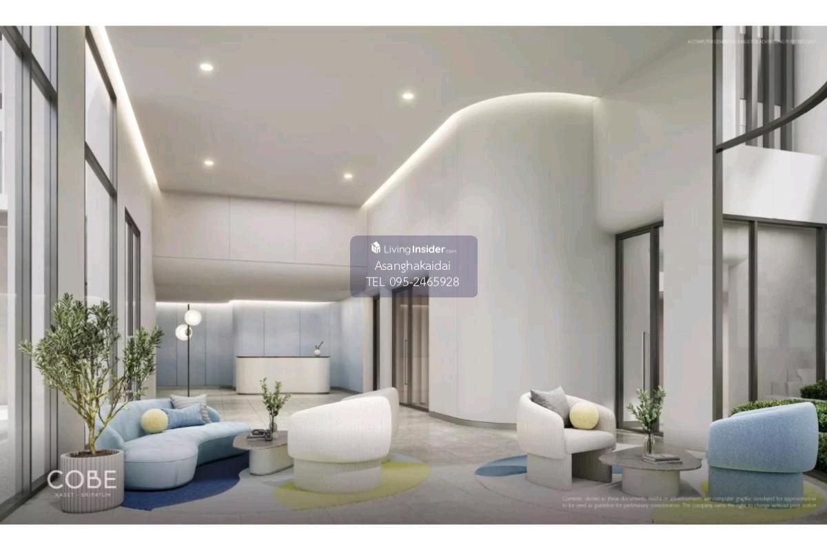 Sale DownShowroomKasetsart, Ratchayothin : Sell !! (down payment ) the commercial area on the building in front of the Cobe Kaset - Sripatum project (Kaset Kaset -Sripatum) 55.95 sqm.