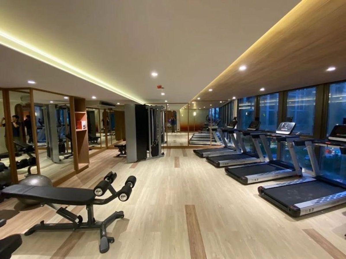 For RentCondoBangna, Bearing, Lasalle : Condo for rent, The Muve Bangna Fully Furnished, 24 square meters, 4th floor, near Bangna-Trat Road, Studio Room, Soi Premruethai, Bang Kaew Subdistrict, Bang Phli District, Samut Prakan Province.